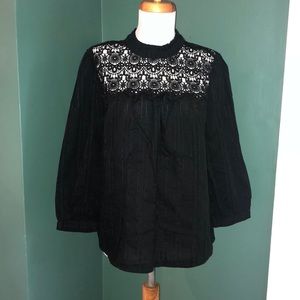 Lace top blouse